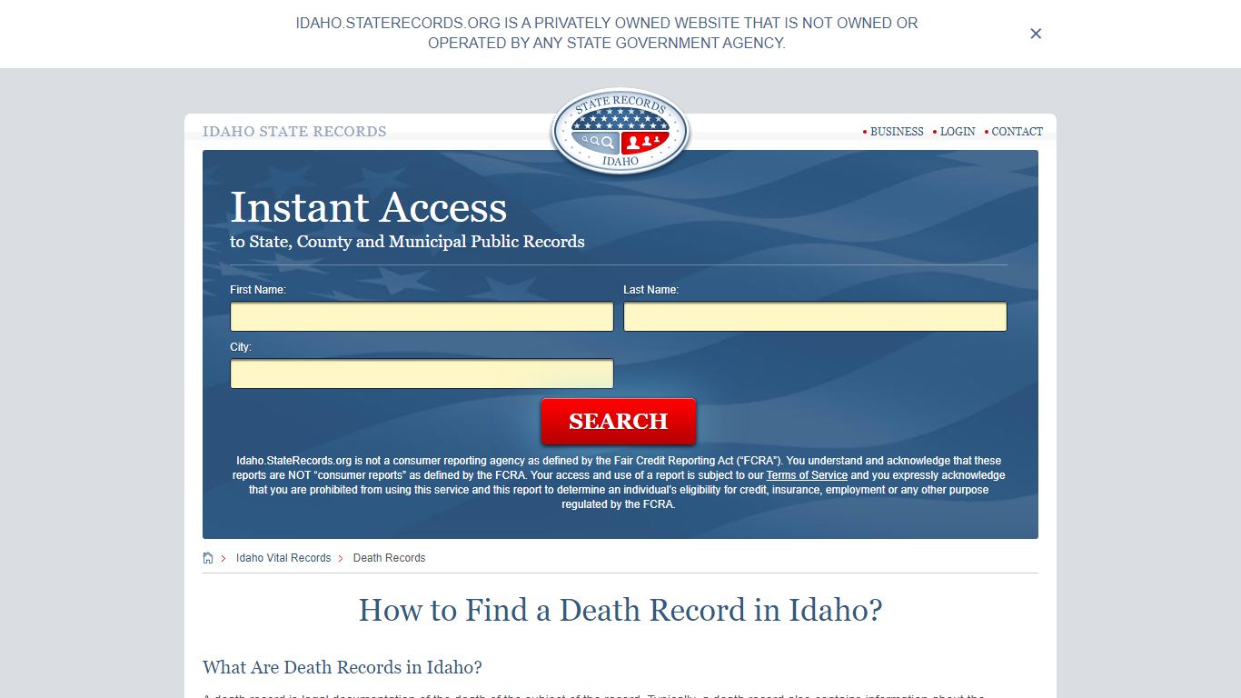 How to Find a Death Record in Idaho?